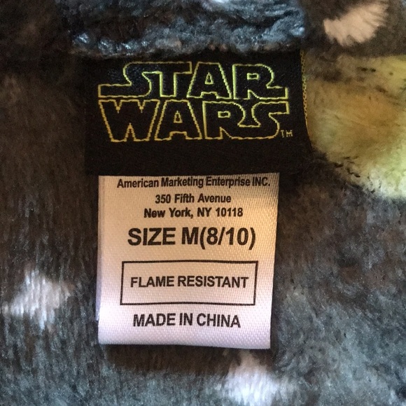 StarWars the Mandalorian Grogu Baby Yoda unisex kids plush soft robe size 8/10 - Picture 11 of 13